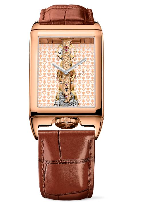 Corum GOLDEN BRIDGE RECTANGLE ROSE GOLD B113/04166 - 113.054.55/0F02 0000R Replica watch